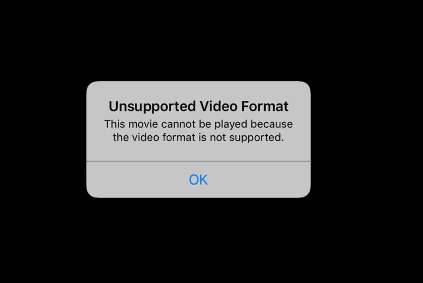 unsupported video format